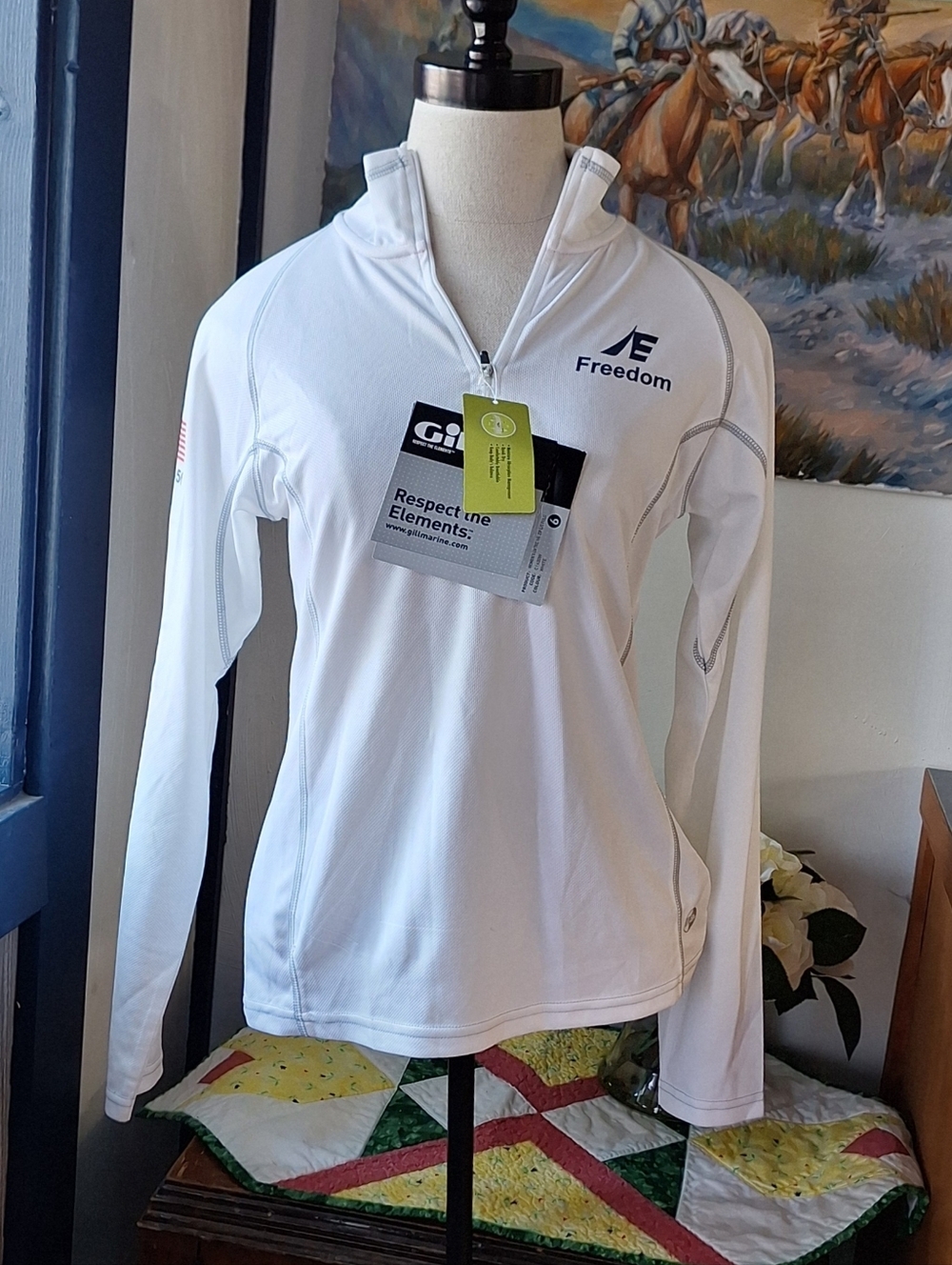 Gill " Women's UV 1/4 Zip L/S Polo" Sailing Shirt Style#C1630W, NWT